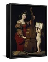 Saint Cecilia-Domenichino-Framed Stretched Canvas