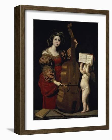 Saint Cecilia-Domenichino-Framed Giclee Print