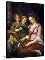 Saint Cecilia-Michel Coxcie-Stretched Canvas