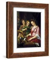 Saint Cecilia-Michel Coxcie-Framed Art Print