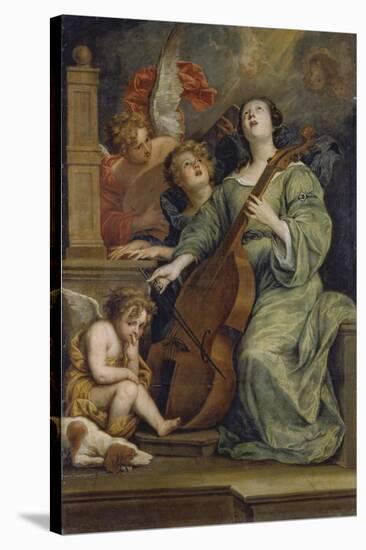 Saint Cecilia-Thomas Willeboirts-Stretched Canvas