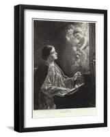 Saint Cecilia-German School-Framed Giclee Print