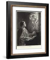 Saint Cecilia-German School-Framed Giclee Print