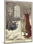 Saint Charlemagne Raising a Chalice to Seated Diners-null-Mounted Giclee Print