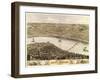 Saint Charles, Missouri - Panoramic Map-Lantern Press-Framed Art Print