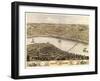 Saint Charles, Missouri - Panoramic Map-Lantern Press-Framed Art Print