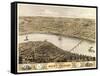 Saint Charles, Missouri - Panoramic Map-Lantern Press-Framed Stretched Canvas