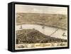 Saint Charles, Missouri - Panoramic Map-Lantern Press-Framed Stretched Canvas