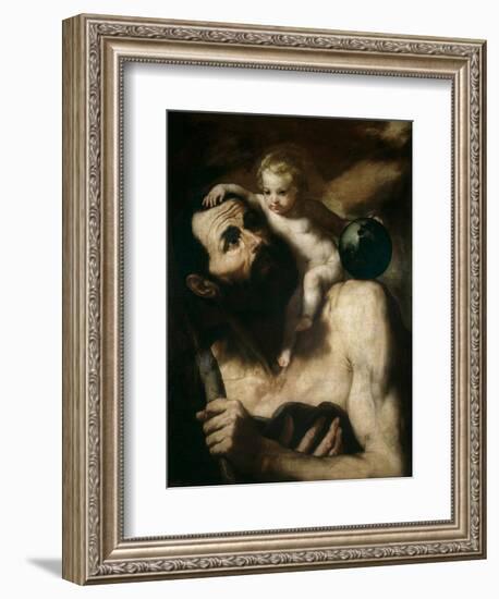 Saint Christopher, 1637-Jusepe de Ribera-Framed Giclee Print