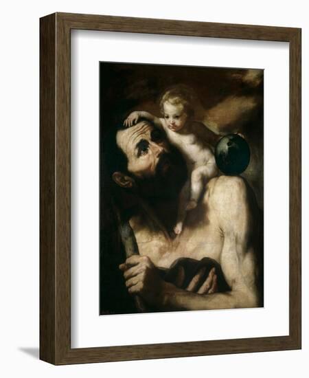 Saint Christopher, 1637-Jusepe de Ribera-Framed Giclee Print