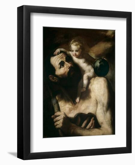 Saint Christopher, 1637-Jusepe de Ribera-Framed Giclee Print