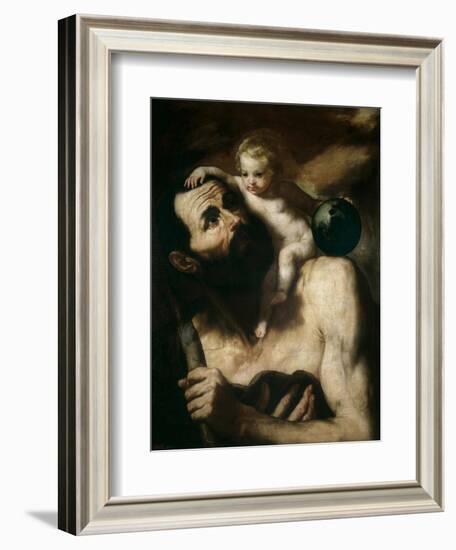 Saint Christopher, 1637-Jusepe de Ribera-Framed Giclee Print