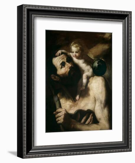 Saint Christopher, 1637-Jusepe de Ribera-Framed Giclee Print