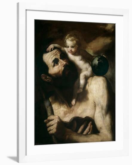 Saint Christopher, 1637-Jusepe de Ribera-Framed Giclee Print