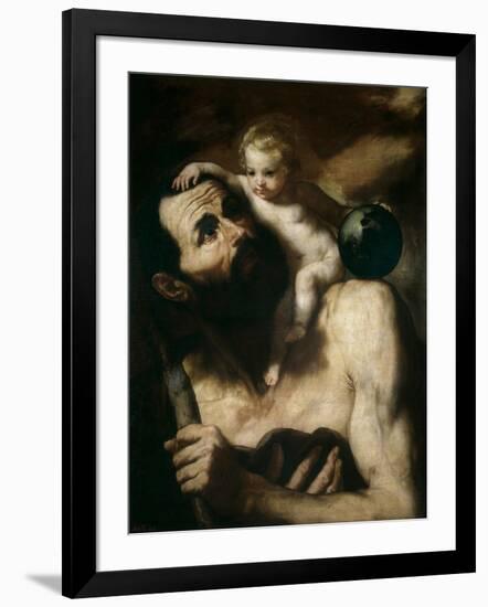 Saint Christopher, 1637-Jusepe de Ribera-Framed Giclee Print