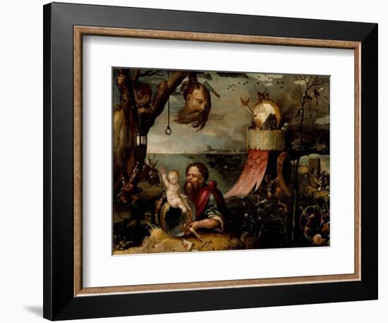 Saint Christopher and the Christ Child, c.1550-Jean Mandyn-Framed Giclee Print