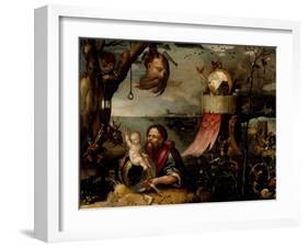 Saint Christopher and the Christ Child, c.1550-Jean Mandyn-Framed Giclee Print