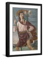 Saint Christopher and the Infant Christ Mural-Domenico Ghirlandaio-Framed Art Print