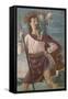 Saint Christopher and the Infant Christ Mural-Domenico Ghirlandaio-Framed Stretched Canvas