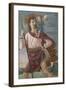 Saint Christopher and the Infant Christ Mural-Domenico Ghirlandaio-Framed Art Print