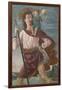 Saint Christopher and the Infant Christ Mural-Domenico Ghirlandaio-Framed Art Print