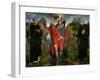 Saint Christopher Carrying the Christ Child, Flanked by Saints Maurus and Gilles-Hans Memling-Framed Giclee Print