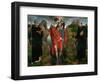 Saint Christopher Carrying the Christ Child, Flanked by Saints Maurus and Gilles-Hans Memling-Framed Giclee Print