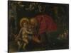 Saint Christopher Carrying the Infant Christ, 17th Century-null-Stretched Canvas