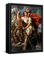 Saint Christopher-Orazio Borgianni-Framed Stretched Canvas