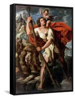 Saint Christopher-Orazio Borgianni-Framed Stretched Canvas