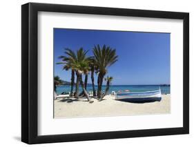 Saint-Clair Beach, Le Lavandou, Var, Provence-Alpes-Cote D'Azur, Provence, France, Europe-Stuart Black-Framed Photographic Print