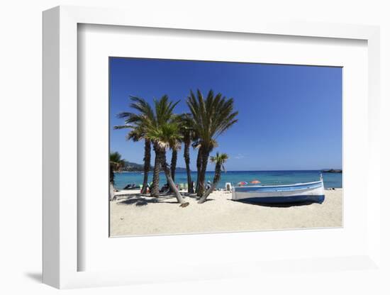 Saint-Clair Beach, Le Lavandou, Var, Provence-Alpes-Cote D'Azur, Provence, France, Europe-Stuart Black-Framed Photographic Print