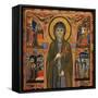 Saint Clare and Scenes from Her Life: Upper Side-Master Of St. Chiara-Framed Stretched Canvas