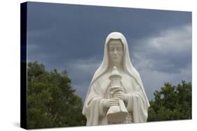 Saint Clare Statue, St. Francis of Assisi Churchyard, Ranchos De Taos, New Mexico-null-Stretched Canvas