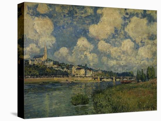 Saint-Cloud, 1877-Alfred Sisley-Stretched Canvas