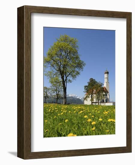 Saint Coloman Near to Fuessen, Allgaeu, Bavaria, Germany-Katja Kreder-Framed Photographic Print