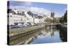 Saint Corentin Cathedral Reflecting in the River Odet-Markus Lange-Stretched Canvas