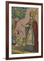 Saint Cornely, protecteur des bestiaux-null-Framed Giclee Print