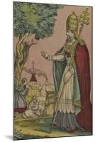 Saint Cornely, protecteur des bestiaux-null-Mounted Giclee Print