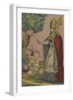 Saint Cornely, protecteur des bestiaux-null-Framed Giclee Print