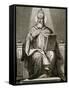 Saint Damasus I, (304-384). Roman Pope (366-384).-Tarker-Framed Stretched Canvas
