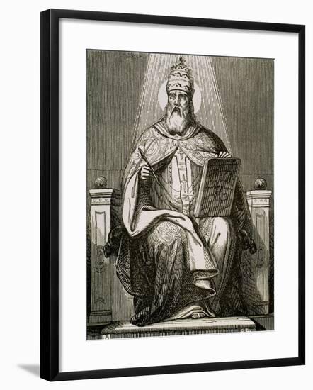 Saint Damasus I, (304-384). Roman Pope (366-384).-Tarker-Framed Giclee Print