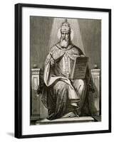 Saint Damasus I, (304-384). Roman Pope (366-384).-Tarker-Framed Giclee Print