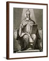 Saint Damasus I, (304-384). Roman Pope (366-384).-Tarker-Framed Giclee Print