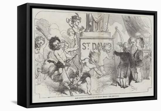 Saint David's Day, (1 March)-George Housman Thomas-Framed Stretched Canvas