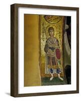 Saint Demetrios (Soldier Saint), Mosaic from the Arch Above Philopation, West Side-null-Framed Giclee Print