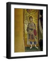 Saint Demetrios (Soldier Saint), Mosaic from the Arch Above Philopation, West Side-null-Framed Giclee Print