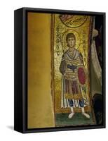 Saint Demetrios (Soldier Saint), Mosaic from the Arch Above Philopation, West Side-null-Framed Stretched Canvas