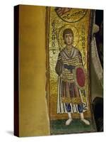 Saint Demetrios (Soldier Saint), Mosaic from the Arch Above Philopation, West Side-null-Stretched Canvas