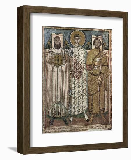 Saint Demetrius of Thessaloniki with the Donors, 6th-7th Century-null-Framed Giclee Print